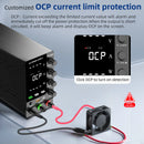 60V 20A Adjustable Laboratory Power Supply, 1200W High-precision Bench Power Supply for Battery Charging, OCP, Memory Storage