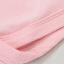 Baby Girls' Bodysuit Long Sleeve Triangle 100% Cotton Soft Comfortable Jumpsuit  Solid Color Fashion Simple High Collar 0-2 Yeas