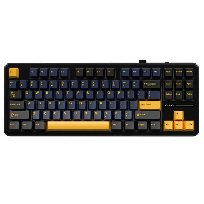 AULA F87 Pro Gasket Gaming Mechanical Keyboard 75% TKL Layout Wireless Hot-Swap RGB Custom Bluetooth Keyboard 2024 New Colors