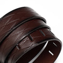 Belt, men's needle buckle belt, genuine leather, pure cowhide, simple youth casual jeans, men's pants belt, trendy for young peo