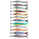 13,7 cm 27 g sinkende Wobbler 8 Segmente Angelköder Multi-Gelenk Swimbait Hardbait Angelzubehör für Barsch Isca Crankbait
