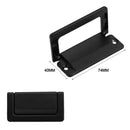 1/6pcs Drawer Concealed Folding Handle Cabinet Hidden Pull Zinc Alloy Black Flat Cupboard Handles Furniture Hardware Accessories