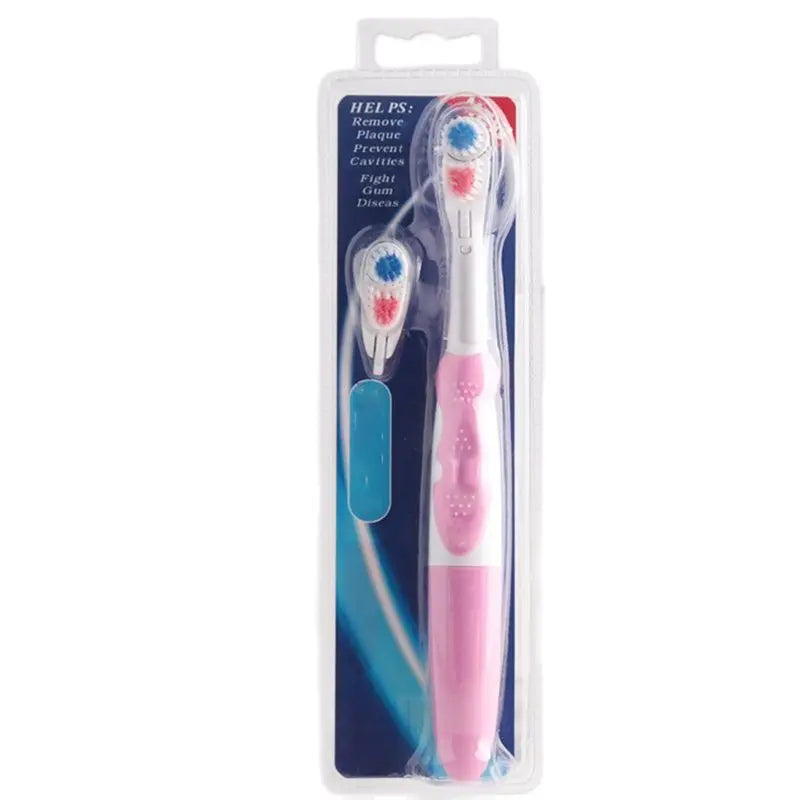 1 set Professional Oral Care Electric Toothbrush Revolving Brush  Nylon Bristles Rechargeable Teeth Brush With 2 Brush Heads