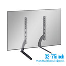 Universal TV Large Stand Height Adjustable Base for Most TVs Up to 75" Max VESA 600x400 mm Leg Stand Holds up to 110 lbs