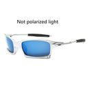 Glitztxunk Polarized Sunglasses Men Brand Designer Square Sports Sun Glasses for Men Driving Black Frame Goggle UV400 okulary