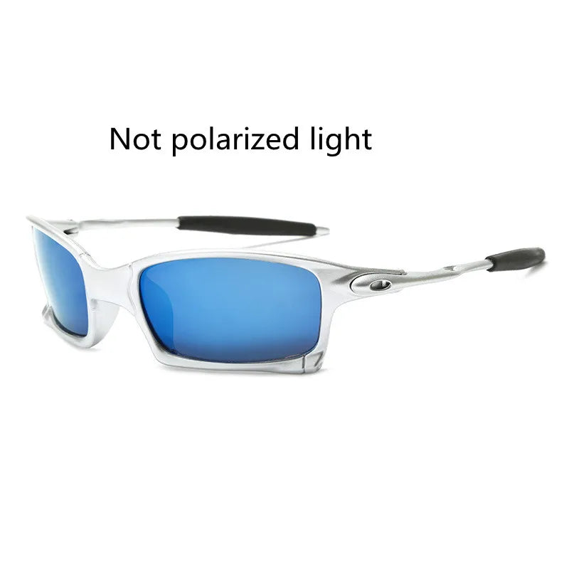 Glitztxunk Polarized Sunglasses Men Brand Designer Square Sports Sun Glasses for Men Driving Black Frame Goggle UV400 okulary