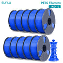 SUNLU 10KG PETG/ABS Filaments 10Rolls 3D Filament 1KG/roll 1.75mm 100% Filament Lines Up Neatly For 3D Printing From EU US