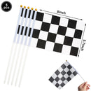 Black white racing tablecloth checkered flags racing car table cover plates cups race Track racing birthday party decor supplies