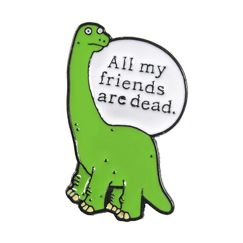 Triceratops Tyrannosaurus Rex Giraffe Stegosaurus Brontosaurus Brooch Badge Dinosaur Lapel Pins Dinosaur Brooch Pterosaur