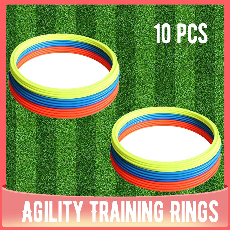 10Pcs/Set Agility Training Rings Portable Football Soccer Speed Agility Training Rings Sport futbol Training Equipment