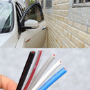The Quiet Edge | U-Profile Rubber Door Guard, 5 Metre Roll