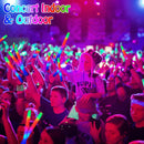 100pcs LED Foam Glow Sticks Flashing Glow Baton Cheer Tube Glow In The Dark Wedding Party Supplies 3 Modes Flashing Stick Toys