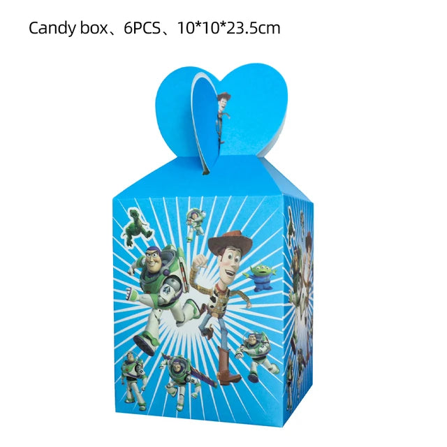 Cartoon Toy Story Buzz Lightyear Birthday Party Decoration Disposable Tableware Paper Plates Cups Balloons Baby Shower Supplies