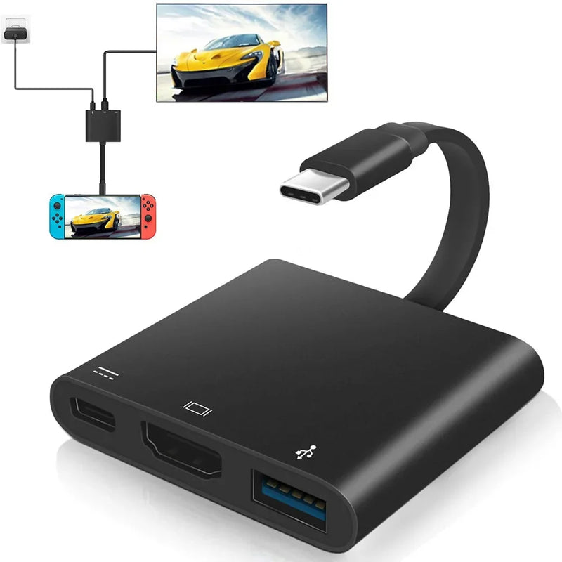 USB C Hub to HDMI-compatible  Adapter OTG Thunderbolt 3 Dock with usb3.0 pd for Macbook Pro/Air M1 ThinkPad