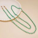 Creative Crystal Beaded Eyewear Chain Anti-Slip Woman Men Sunglasses Lanyard Face-Mask Holder Cord Colorful Glasses Jewelry