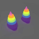 2pcs Detachable Fins For Slippers Luminous In Dark Summer Adult Shark Slippers Shoes Ice Cream Unicorn Accessories Unisex