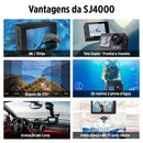 SJCAM Upgraded SJ4000 Action Camera Dual Screen 4K30FPS Ultra HD Underwater Camera Waterproof 170° Wide-Angle WiFi Helmet Camera