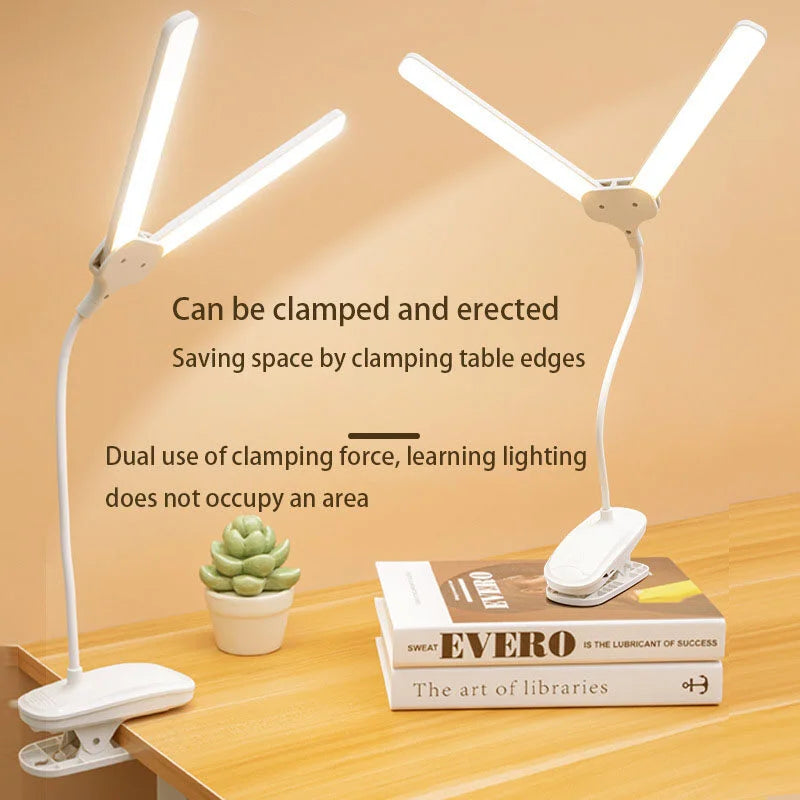 Led Learning Dedicated Small Desk Lamp Clip-On Eye Protection Student Dormitory Bedside Reading Usb Charging Clip Type Lamp