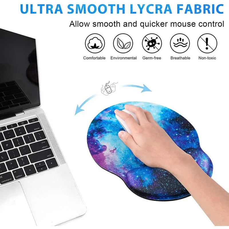 Wrist Rest Mouse Pad Silicone Ergonomic Hand Support Non Slip Gaming Mice Mat Home Office Mousepad Table Mat For Laptop Computer