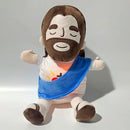 Breathing Jesus Plush Doll Soothing Placation Toys Soft Respirable Jesus Music Light Sleep Toys Baby Kid Christmas Easter Gifts