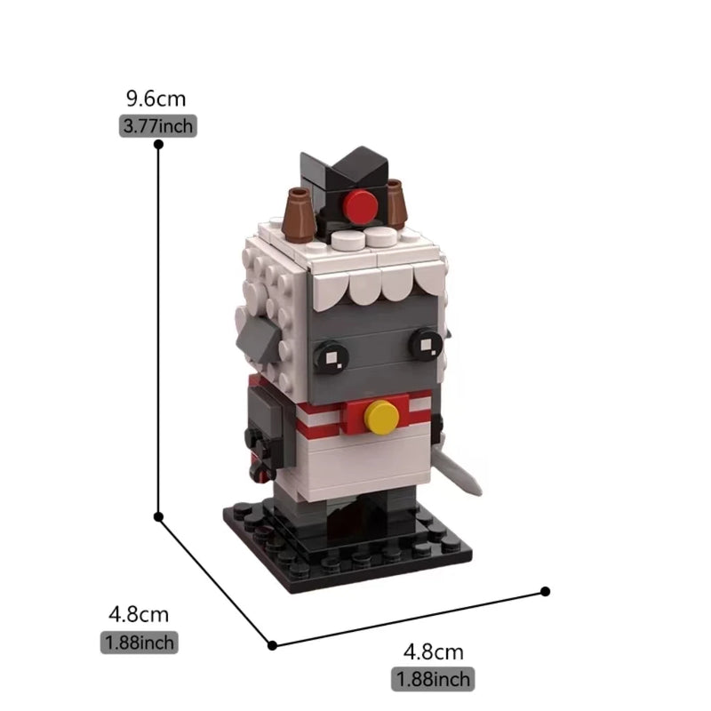 MOC Sheep Culted of The Lambs Action Figures BrickHeadz Building Block Set Cartoon Lamb Model Brick Toys Birthday Gift