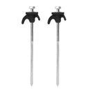10/2pcs Metal Tent Spikes Camping Pegs Drill in Ground Anchors Heavy Duty Spiral Screw with Hex Socket Stakes Camping Stakes