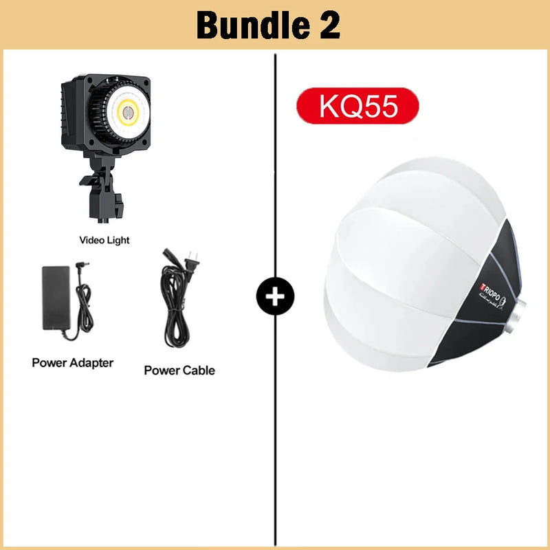 【DO BRASIL】Sokani X60 Mini 60W RGB Bi-Color LED Video Light Wireless with TRIOPO Lantern Softbox for Youtube TikTok Photography