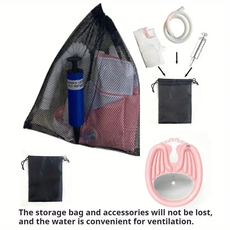 Inflatable Shampoo Basin,, Mobile Portable Basin, Sink WithAir Pump And Drainage, Soft And Comfortable Lightweight Shampoo