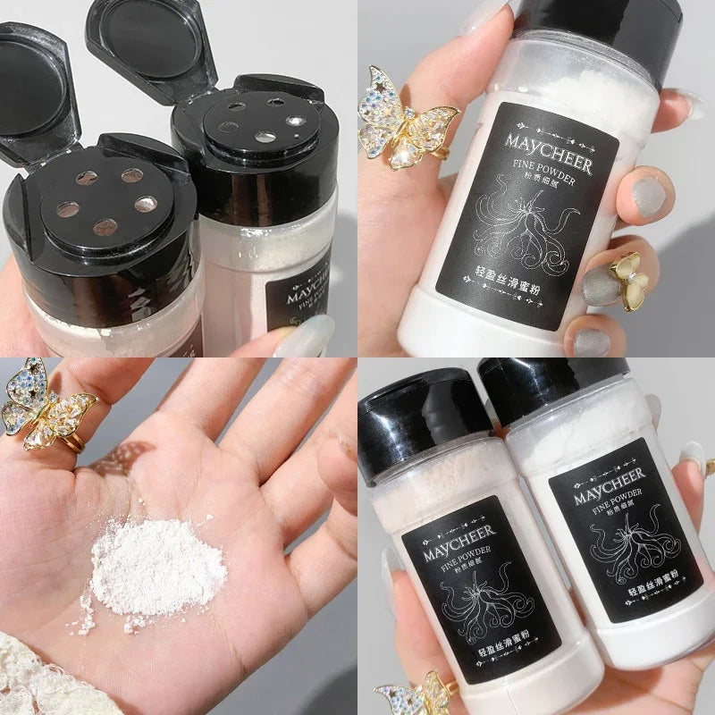 Loose Powder Absorbs Oil Not Water Smooth Loose Oil Control Face Powder Makeup Concealer Finish Powder Foundation Base Cosmetic