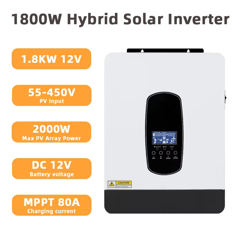 Y&H Hybrid Solar Inverter 1KW 1.6KW 1.8KW 3KW 4.2KW 6.2KW 10.2KW 220Vac MPPT Pure Sine Wave Inverter Solar Charger Controller