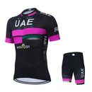 UAE 2023 Pro Team Cycling Racing Jersey Maillot Ciclismo Short Sleeve Summer Mens Road Cycling Bib Gel Shorts Kit Ropa De Hombre