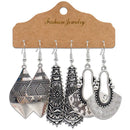 Vintage Ethnische Quaste Ohrringe Set Für Frauen Böhmische Geometrische Kristall Runde Wassertropfen Ohrhänger Weiblicher Schmuck Geschenk