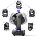 Yiflamefly 2Pcs Moving Head Lights With19X15W RGBW LED DMX512 Stage Light For DJ Karaoke Dance Hall KTV Disco Bar Stage Lighting