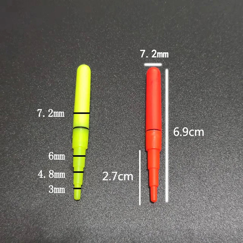 2pcs/lot Fishing Lamp Electric Light stick With Rechargeable CR425 Battery Night Fishing Tackle Accessory Luminous Float A488