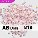 New Arrivals Single Color AB Square Diamond Beads for DIY Diamond Paintings  Resin AB Drills 2.5mm AB Drills 1000/2000Pcs
