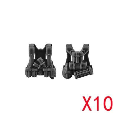 WW2 Military Building Blocks Mini Bricks Solider Figures Gifts Weapon Equipment Accessories USA Greman Vests Armor Toys For Kids