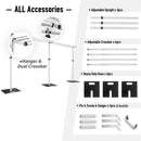 3X6M Double Crossbar Pipe&Drape Backdrop Stand Applicable To Centers for Wedding Curtain Decoration Portable Aluminum Pipe Kit