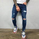 Jeans For Men Fashion Skinny Ripped Denim Trousers Biker High Quality Male Slim Casual Men's Pants Hip Hop Jogging jean homme