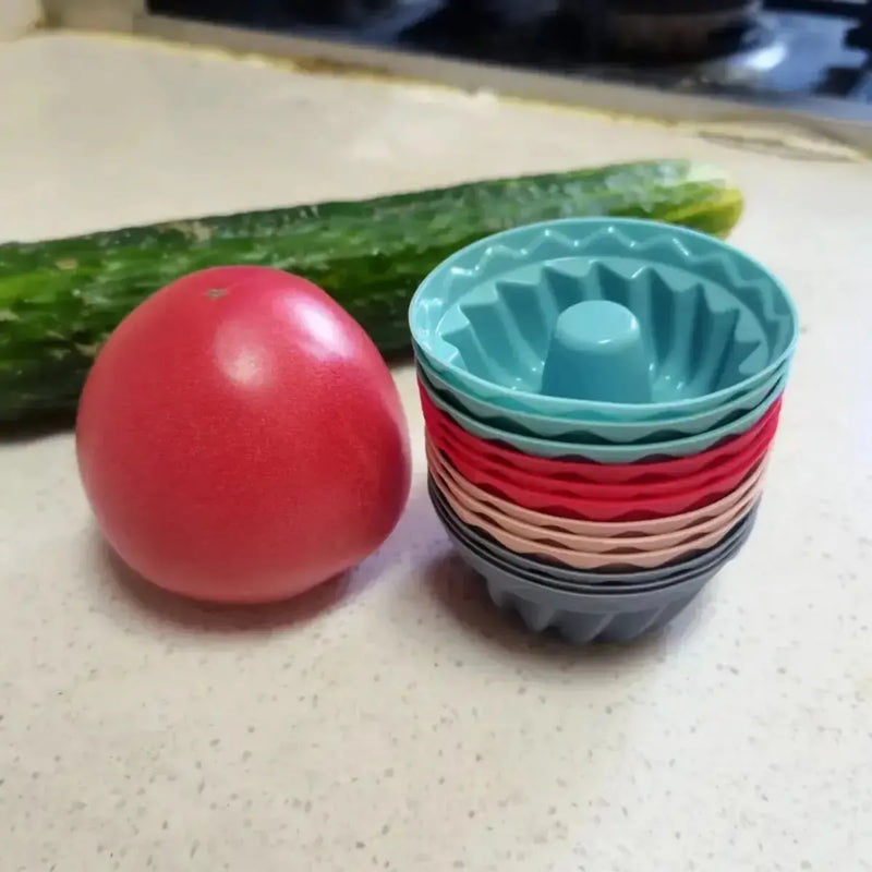 【Hot sales】12 non-stick silicone mini cake pans - perfect for fluted tube cake making and baking - easy to clean