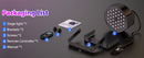 Datewink 4PCS Flat Par Lights With Bag 36LEDs RGB Stage Lighting Effect DMX512 For DJ Disco Karaoke Wedding Party Club Christmas