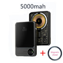 2024 New Transparent Macsafe Power Bank 15W Magnetic Wireless Charger For iPhone 12 13 14 15 Pro Power Bank External Auxiliary