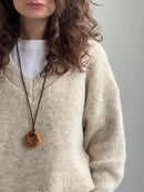 Hirsionsan 2025 New Soft Loose V Or O Neck Knitted Sweaters Women Winter Solid Female Pullovers Warm Basic Knitwear Jumper