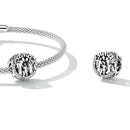 BISAER 925 Sterling Silver Ball Series Charm Football Volleyball Tennis Basketball Dumbbel Pendant Fit Bracelet DIY Fine Jewelry
