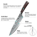 The Forge | Premium 7Cr17MoV Stainless Steel Chef Knife Set with Nylon Bag