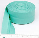 25mm (1“) width Bias Tape 100% Cotton Extra Soft for Baby Cloth Skin-friendly Fablic Bias Binding Tape Ironed Folded 12 yards