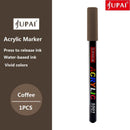 Jupai 1 STÜCK Acrylmarker Stifte Plumones 24 Farben Malerei Schreibwaren Keramik Glas Stoff Graffiti Wasserdicht Wasserbasiert