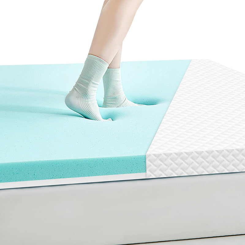 ROYGBIV Mattress Topper with H2/H3 Hardness Gel Topper for Comfort and Pressure Relief, bed Topper 7 cm Height, Versatile