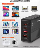 LDNIO 65W USB C Charger with LED Display Super Fast Charger with Dual USB C Dual USB A, PPS USB C Charging Station A4808Q