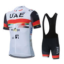 UAE 2023 Pro Team Cycling Racing Jersey Maillot Ciclismo Short Sleeve Summer Mens Road Cycling Bib Gel Shorts Kit Ropa De Hombre