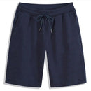 2024 Summer Men's Shorts Elastic Drawstring Shorts Joggers Loose Fitness Breathable Sports 5 Piece Solid Color Casual Pants